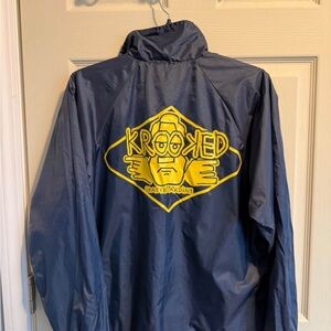 Krooked skateboard Jacket - Blue and Yellow size small